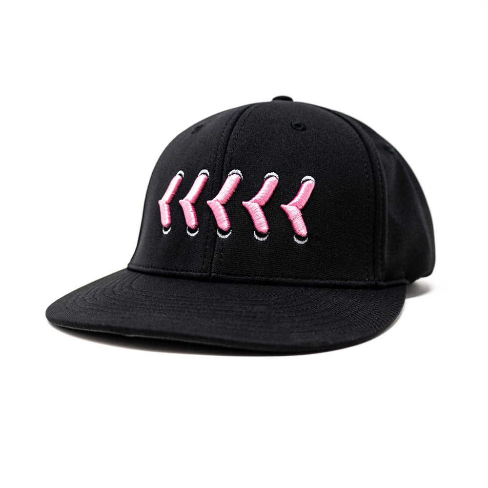 Pink and deals black baseball cap