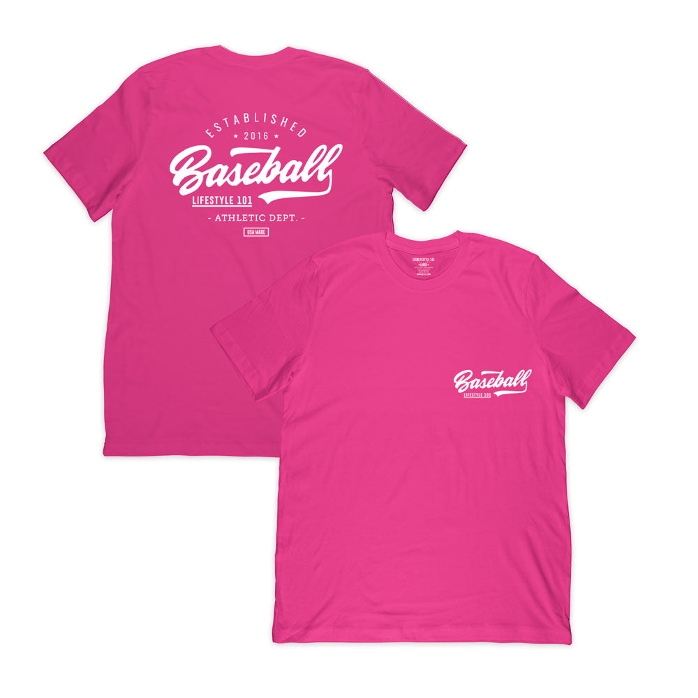 Sale Build Pink Baseball Authentic White Throwback Shirt Light