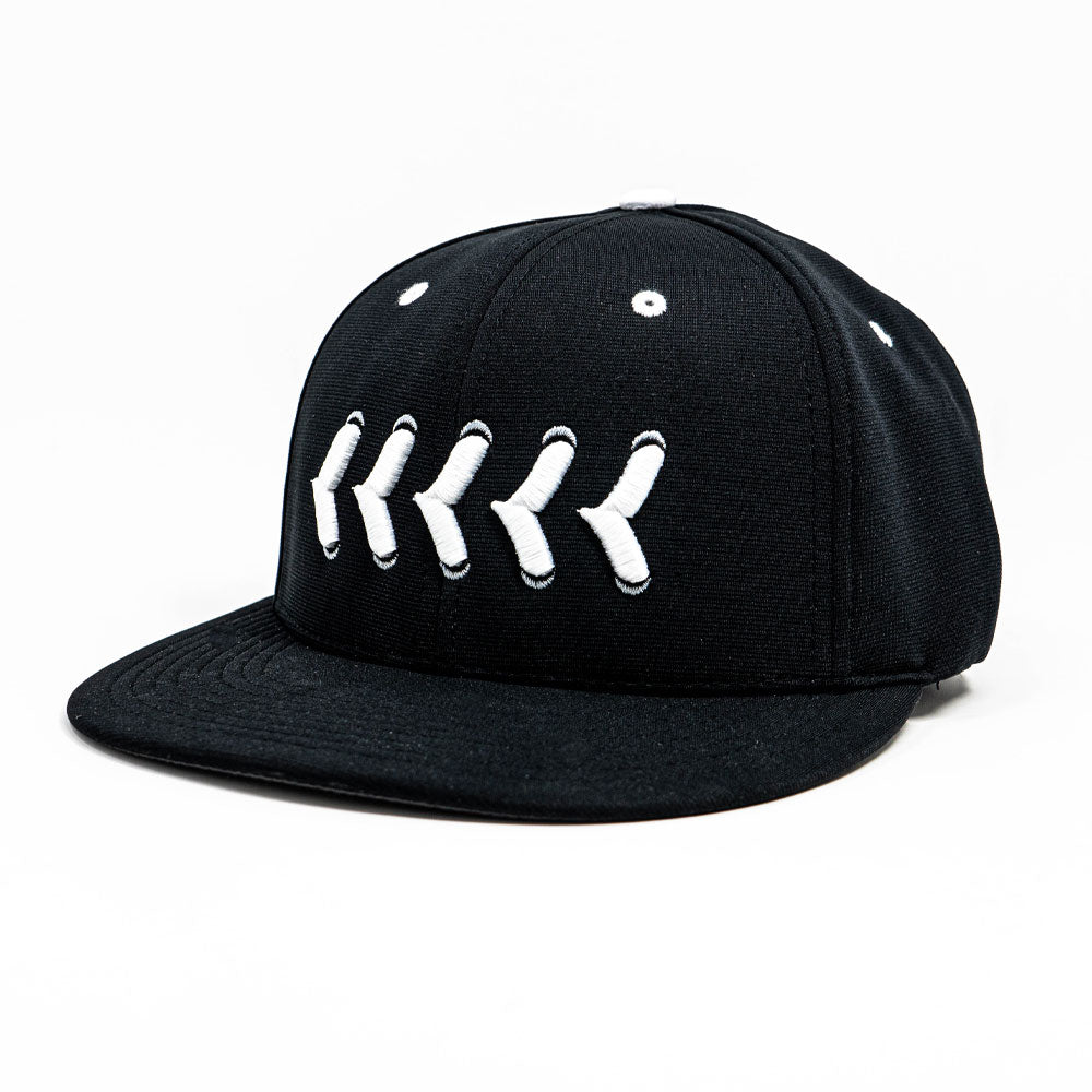 Black Baseball Cap w/ White Stitching — Stories