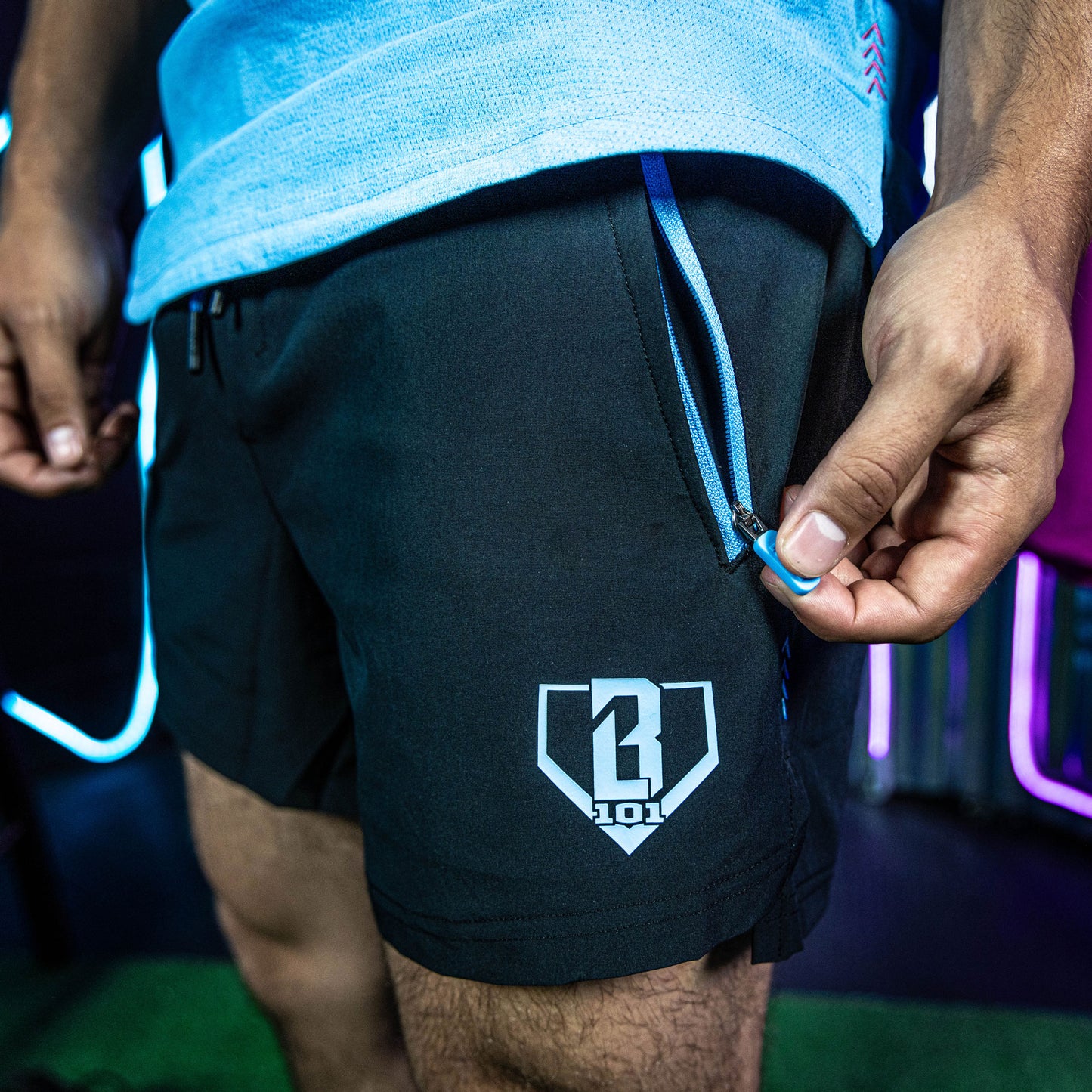 black pro series shorts with liner