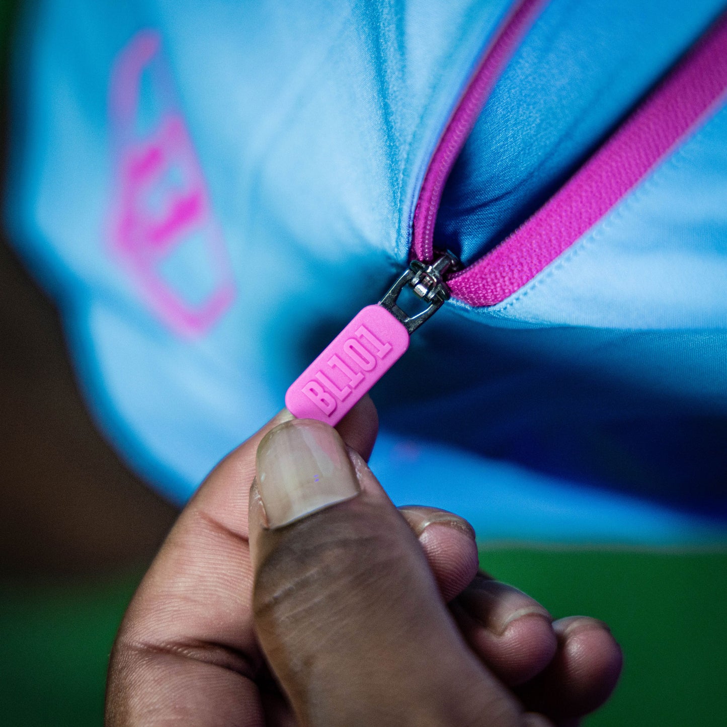 Blue and pink BL101 pro series shorts