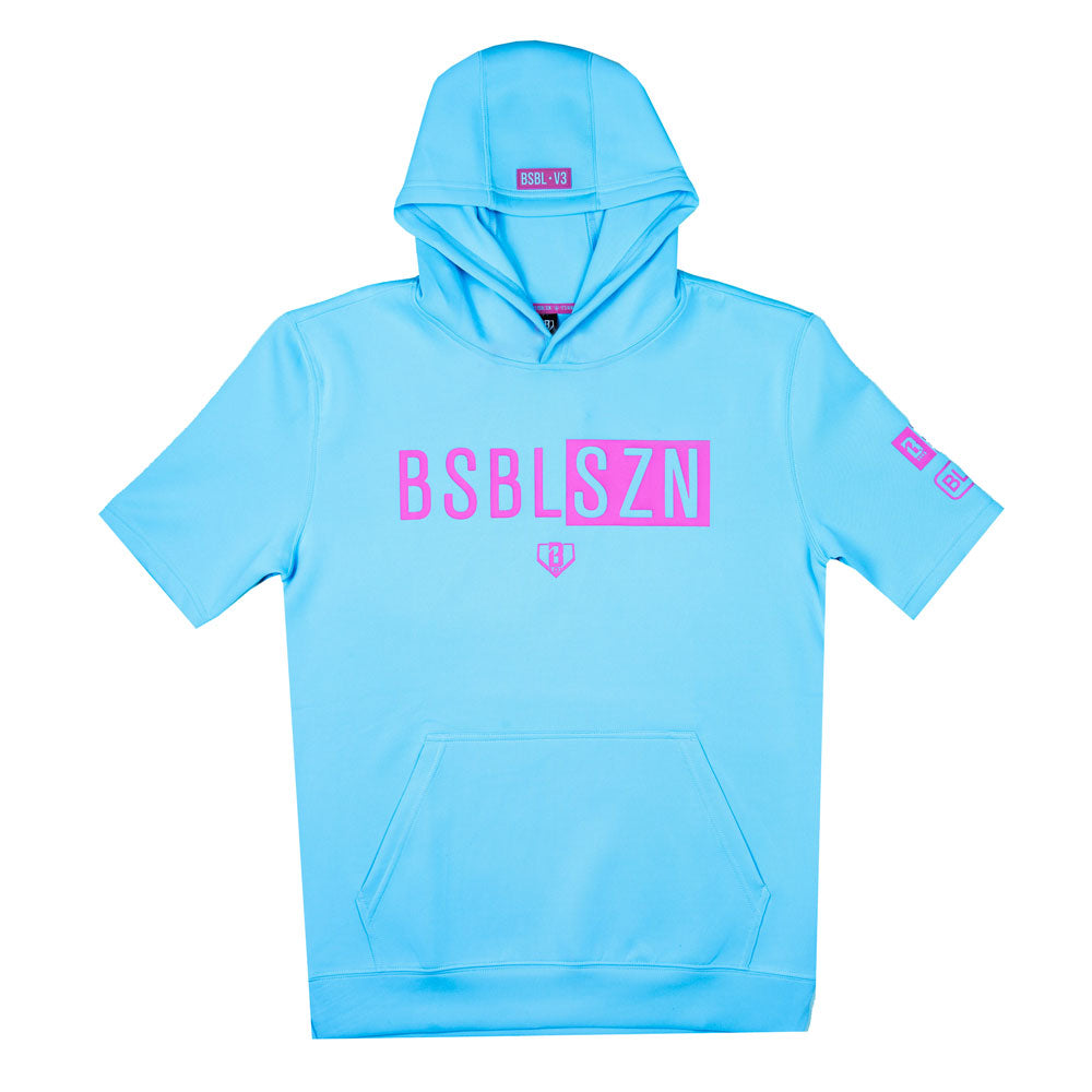 Cotton candy hoodie, short sleeve hoodie