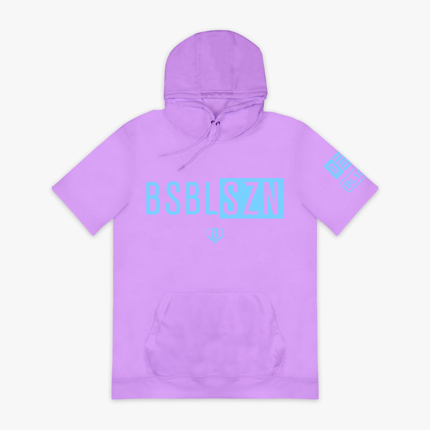 BSBL-SZN Short Sleeve Hoodie V2 - Lavender/Light Blue