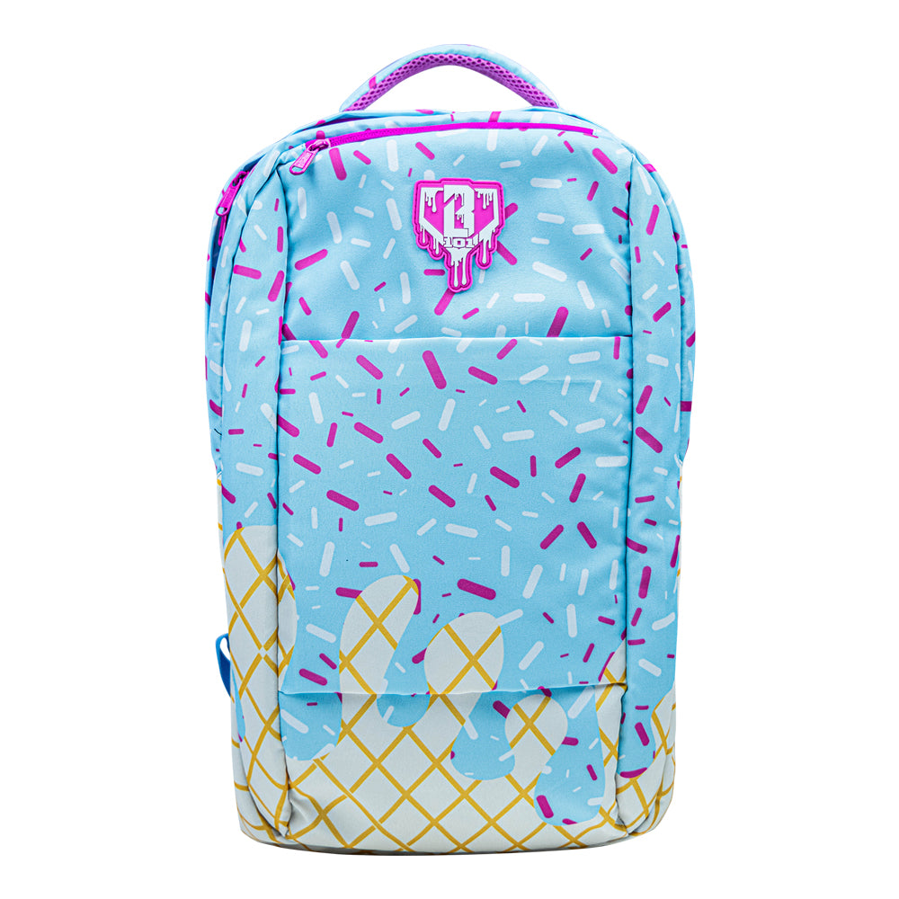 Cotton candy backpack, ice cream backpack, frozen ropes backpack