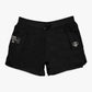 performance athletic black youth cargo shorts.