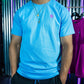 Blue performance tee, blue dri fit tee