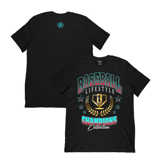 Champions Logo Tee - Black