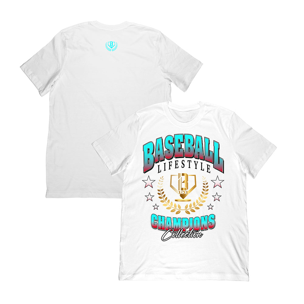 Champions Logo Tee - White