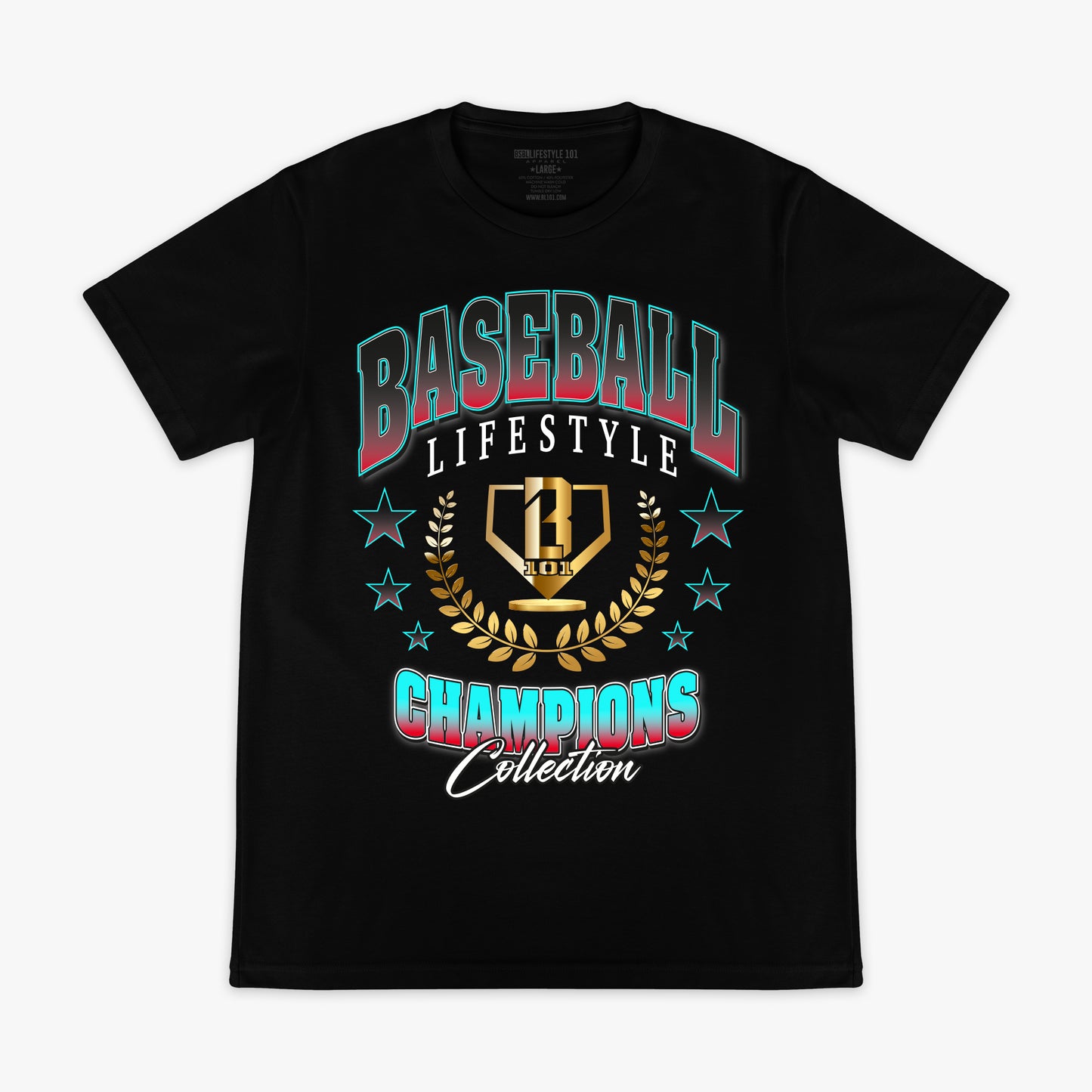 Champions Logo Tee - Black