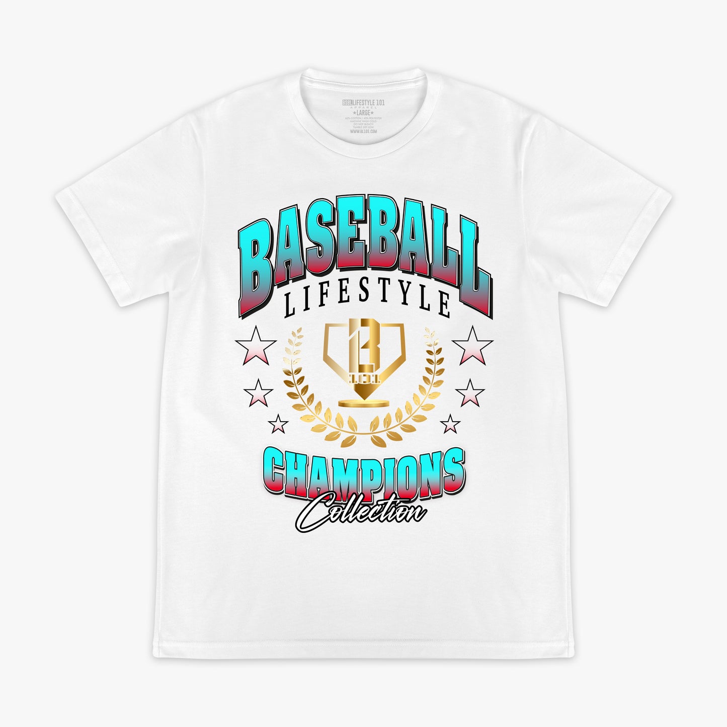 Champions Logo Tee - White