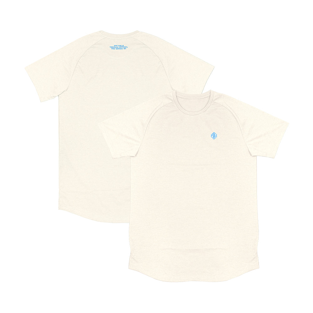 Diamond Tech Tee - Bone/Light Blue