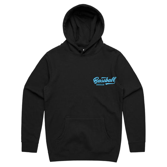 Established Youth Hoodie - Black/Light Blue