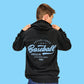 Established Youth Hoodie - Black/Light Blue