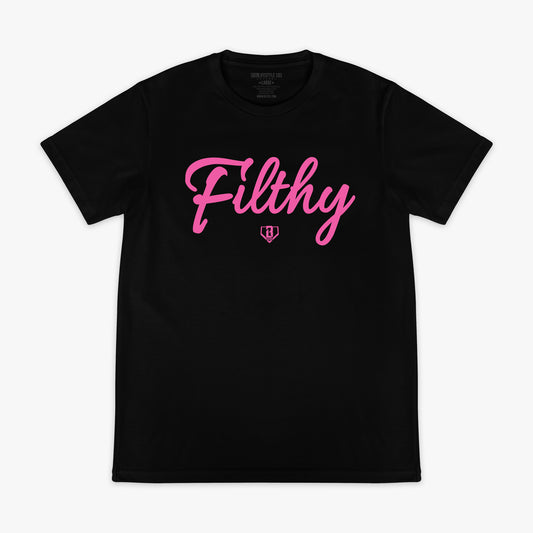 Filthy Tee - Black/Pink