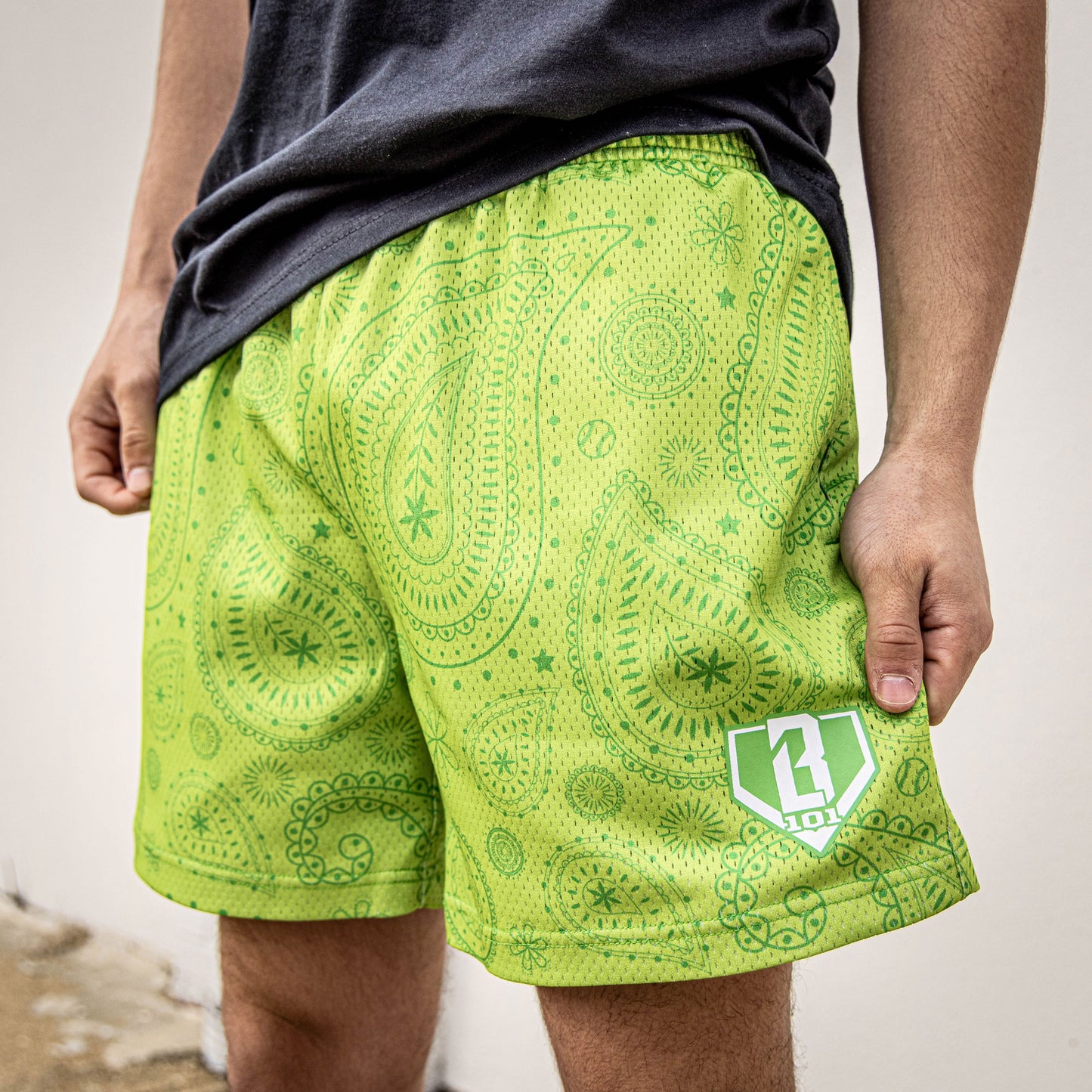 Green paisley, paisley print