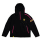 Game Day Youth 1/4 Zip Hoodie - Black/Pink/Yellow