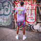 Graffiti Tag Man Tee - Lavender