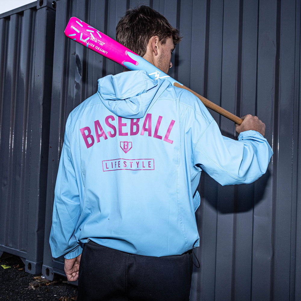 Heritage Premium Youth Windbreaker - Cotton Candy Blue