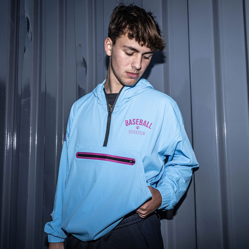 Heritage Premium Windbreaker - Cotton Candy Blue