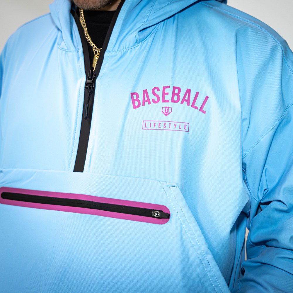 Heritage Premium Youth Windbreaker - Cotton Candy Blue