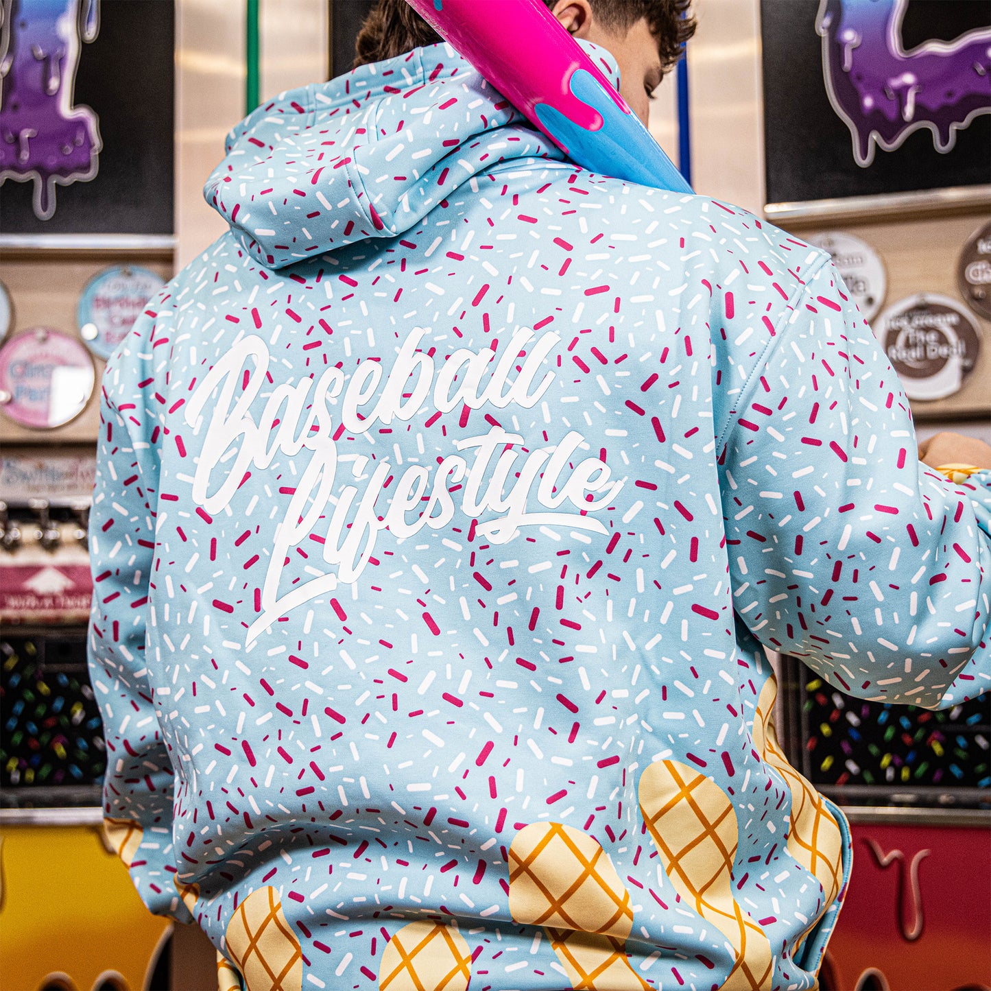 Ice Cream Youth Hoodie - Cotton Candy