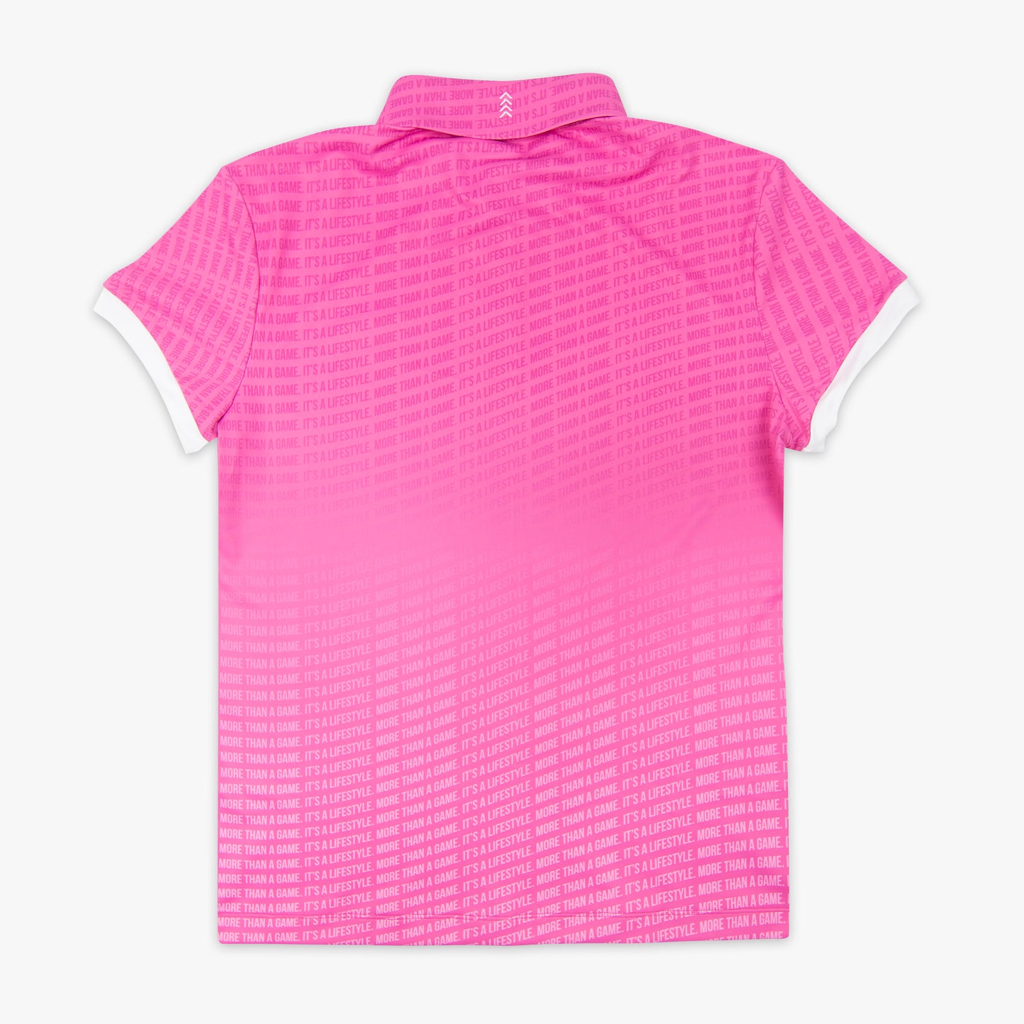 More Than a Game Gradient Youth Polo - Pink/White