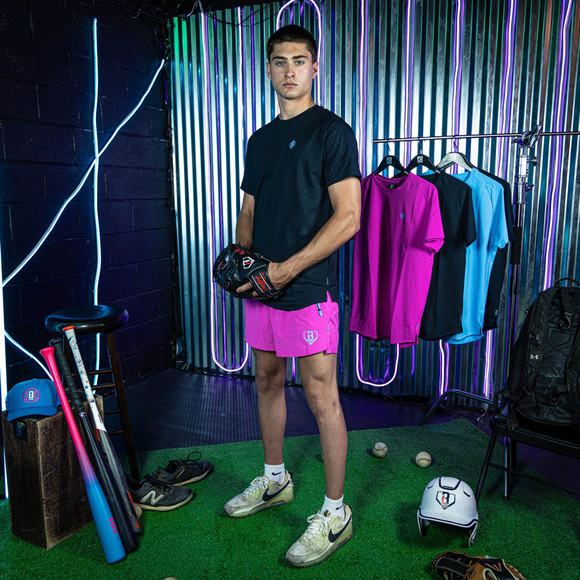 Pink v2 baseball shorts