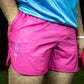 Pink baseball shorts