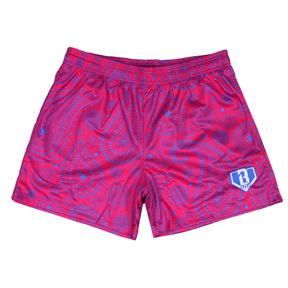 Paisley Shorts - Pink/Blue