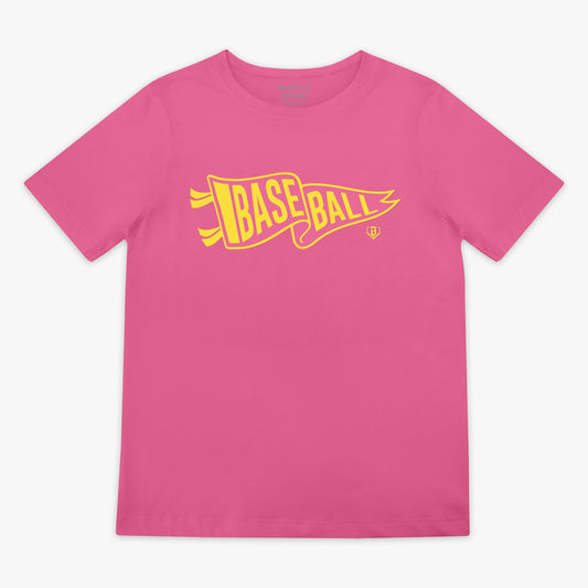 Pennant Youth Tee - Pink Lemonade