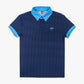 Pennant Two-Tone Youth Polo - Navy/Light Blue