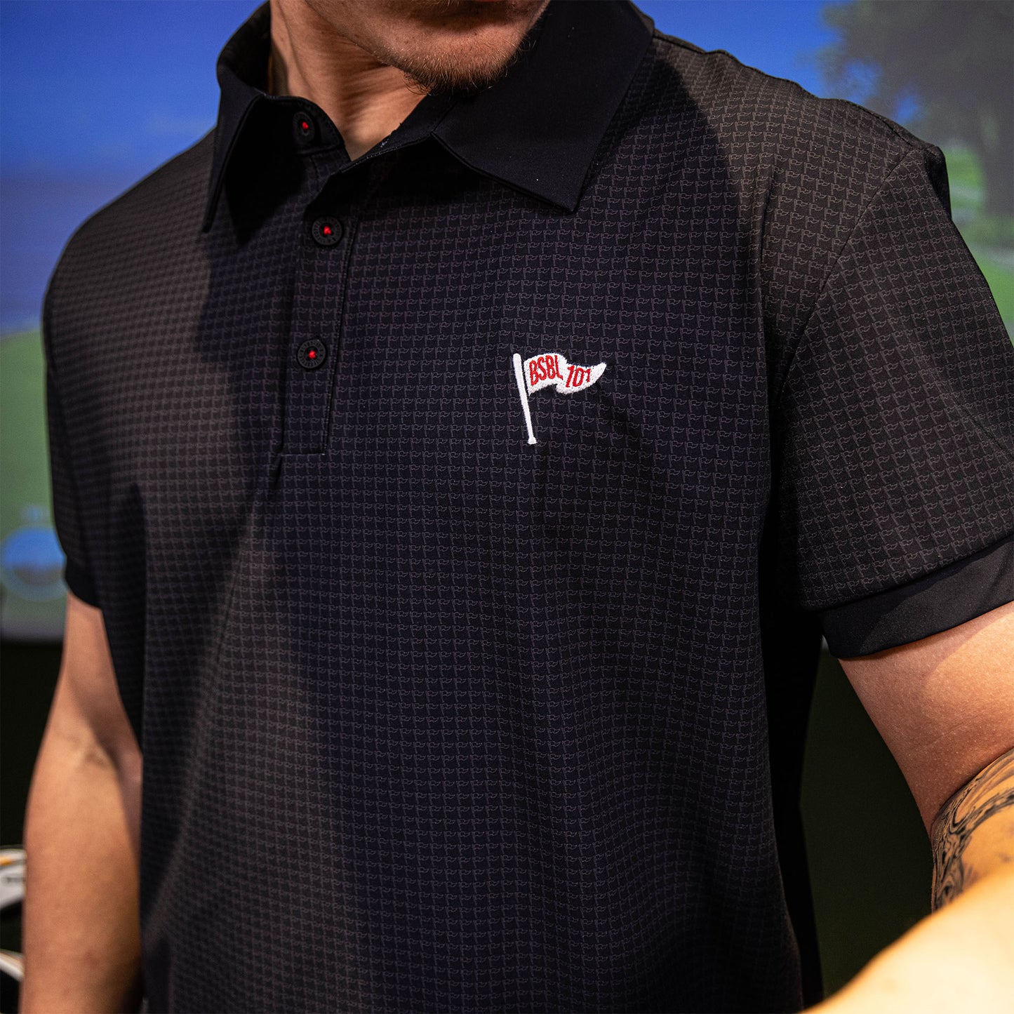 Pennant Polo - Black