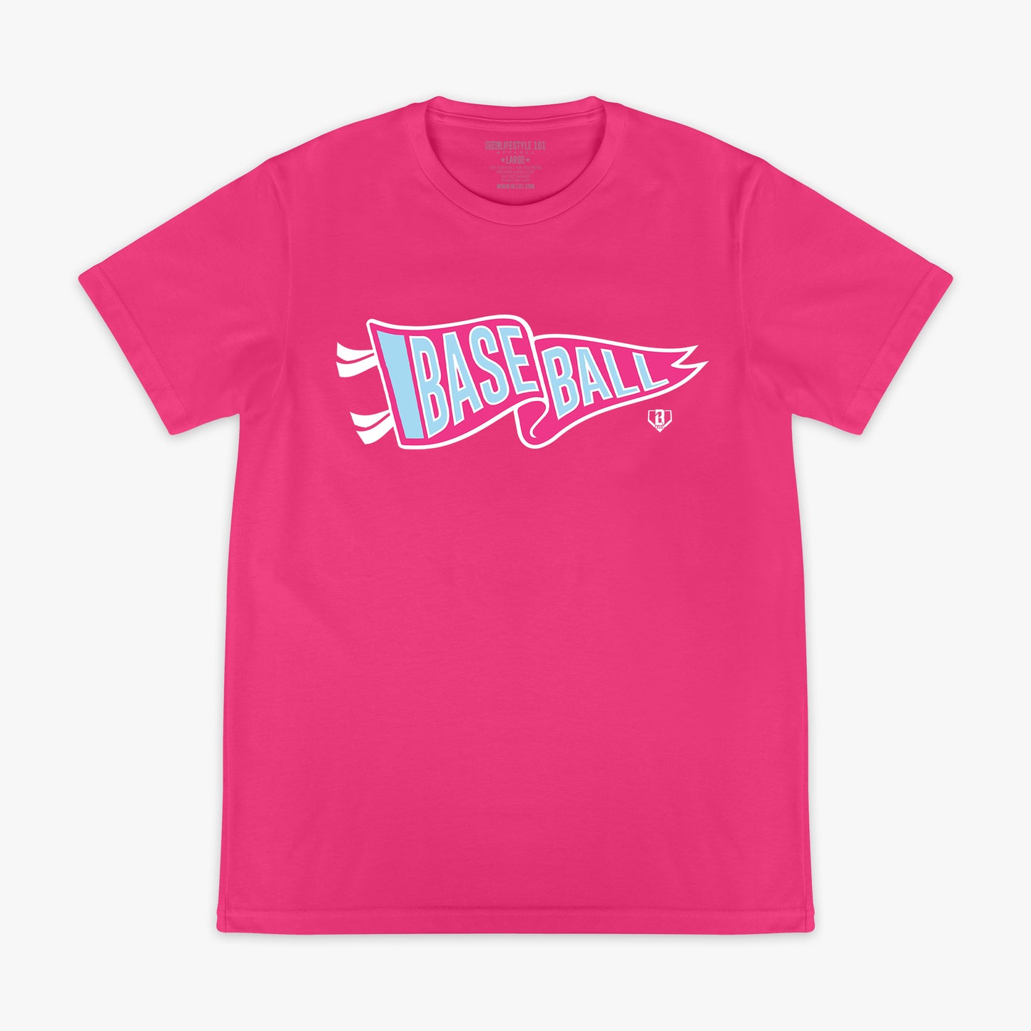 Pennant Tee - Cotton Candy Pink