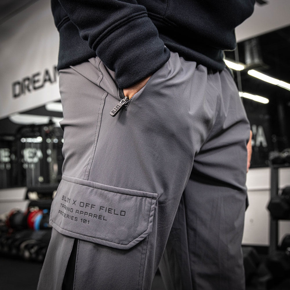 Pro Series Long Cuff Cargo Performance Joggers - Gray