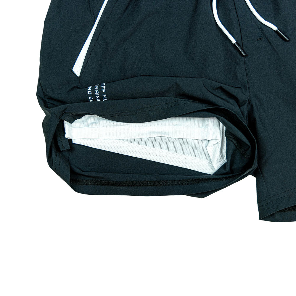 Black baseball performance shorts