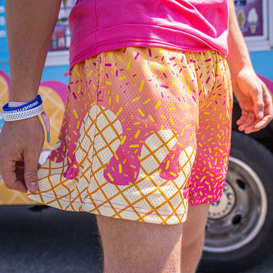 Ice Cream Youth Shorts - Strawberry Banana