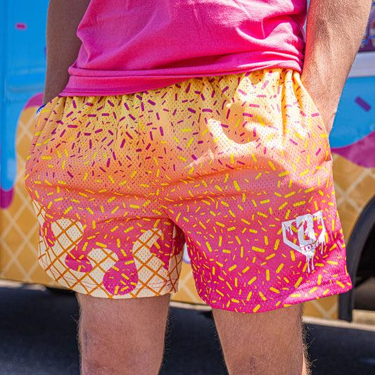 Ice Cream Shorts - Strawberry Banana