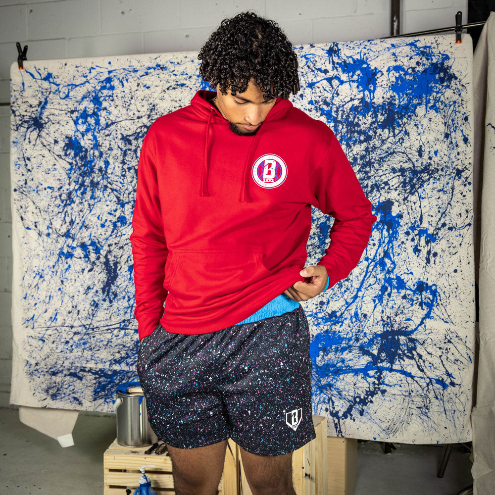 Splatter Hoodie - Red/USA