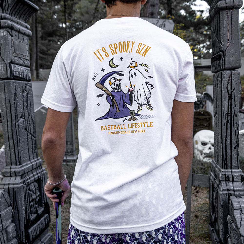 Spooky SZN Youth Tee - White