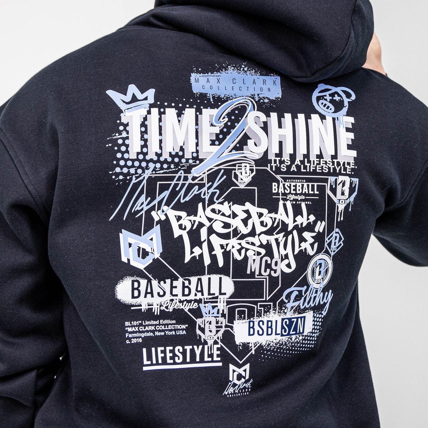 Time 2 Shine Icons Youth Hoodie - Black