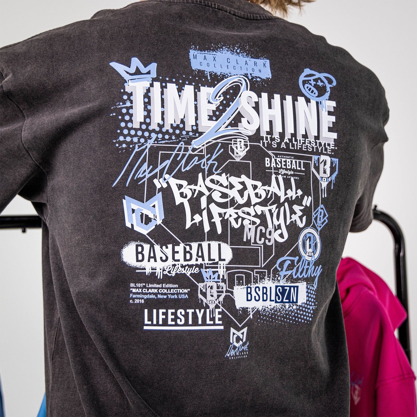 Time 2 Shine Icons Youth Tee - Charcoal