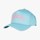 Upside Down Baseball Hat - Light Blue/Pink