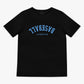 Upside Down Baseball Youth Tee - Black/Light Blue