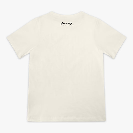 Upside Down Baseball Youth Tee - Cream/Black