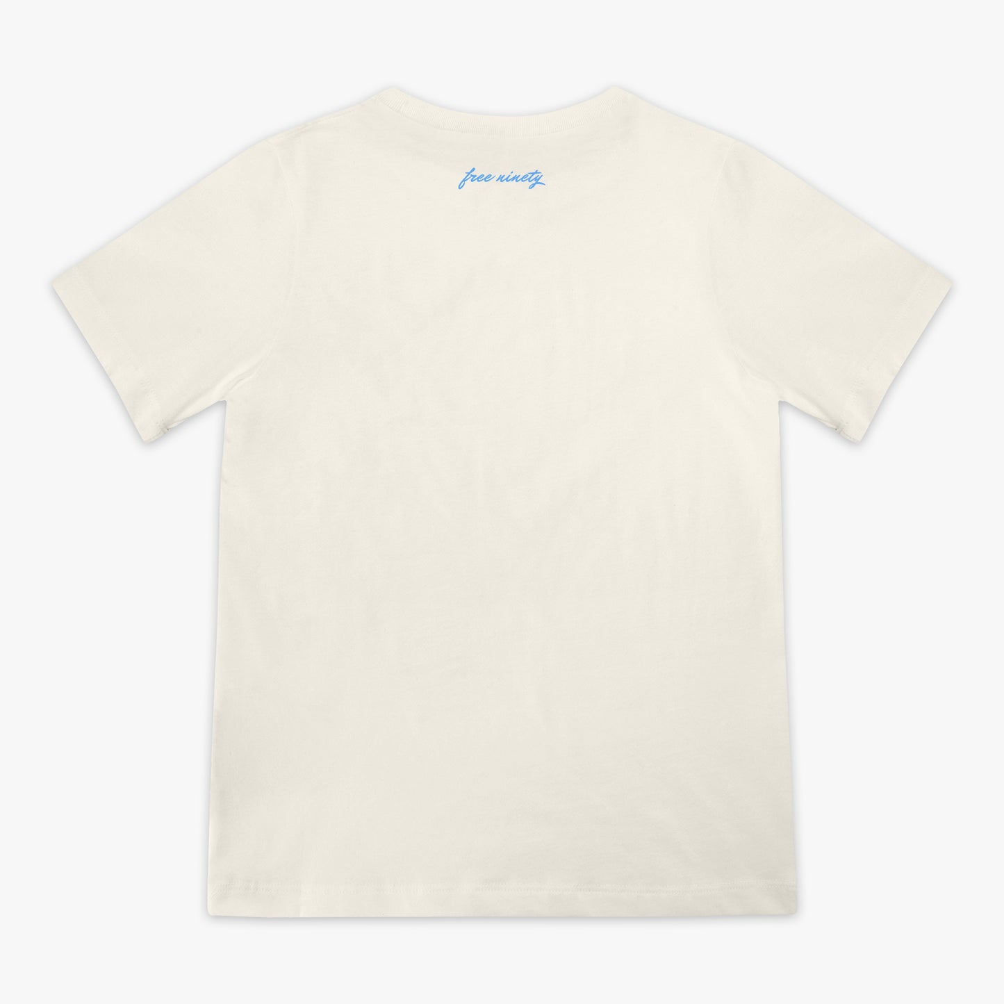 Upside Down Baseball Youth Tee - Cream/Light Blue