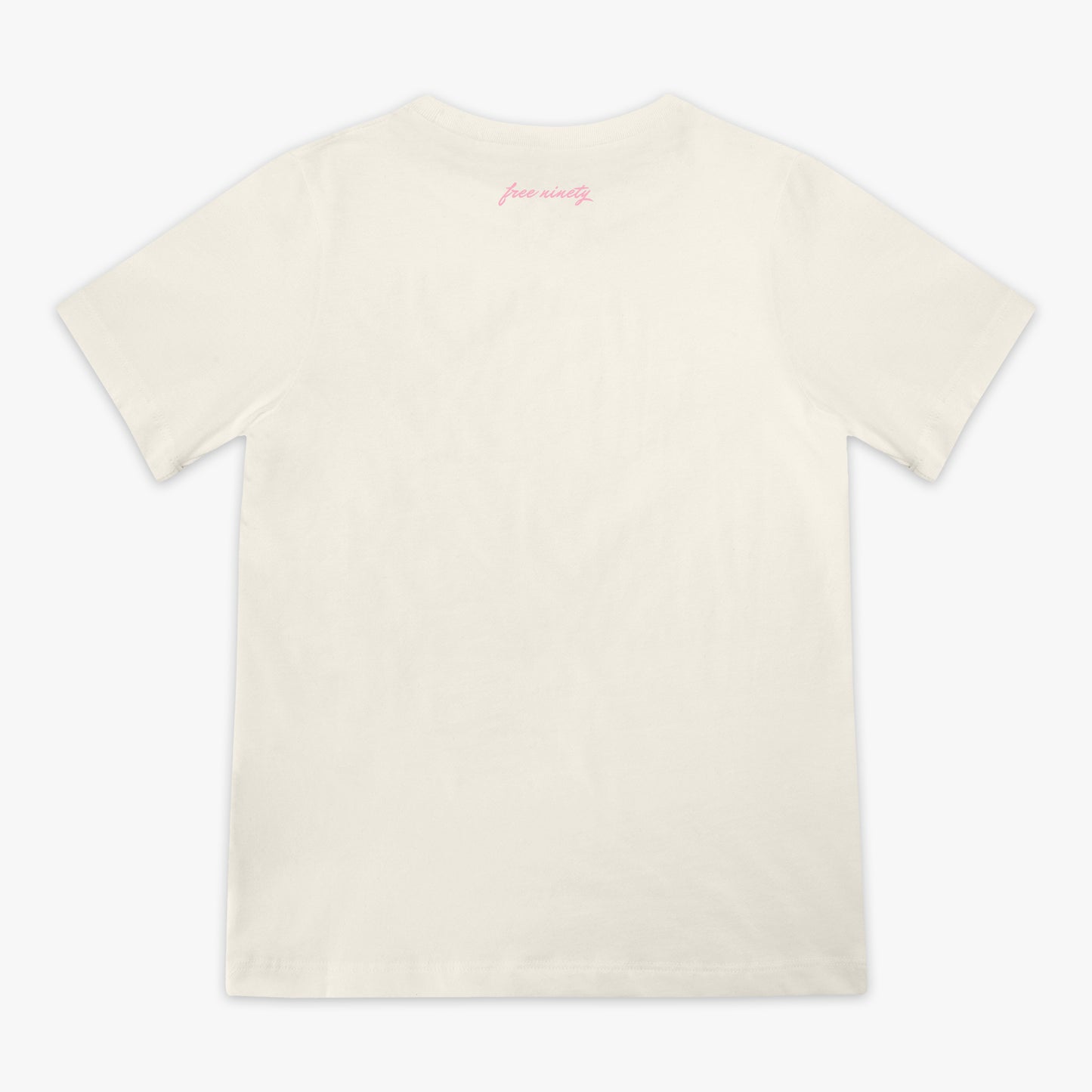 Upside Down Baseball Youth Tee - Cream/Pink