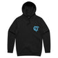 Vandal Hoodie - Black/Light Blue