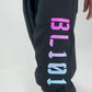 Diamond Relaxed Fit Youth Joggers - Black/Cotton Candy