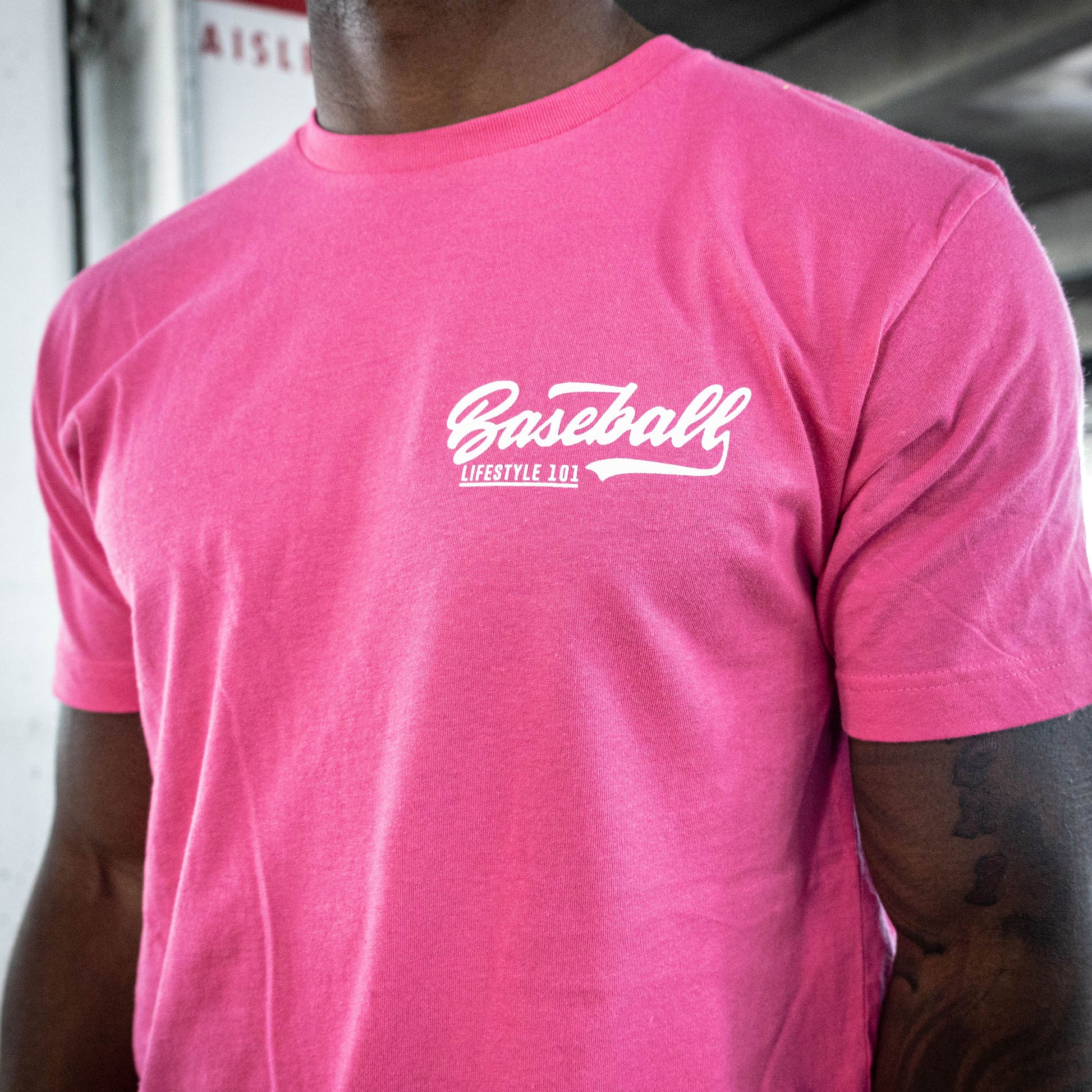 Sale Build Pink Baseball Authentic White Throwback Shirt Light